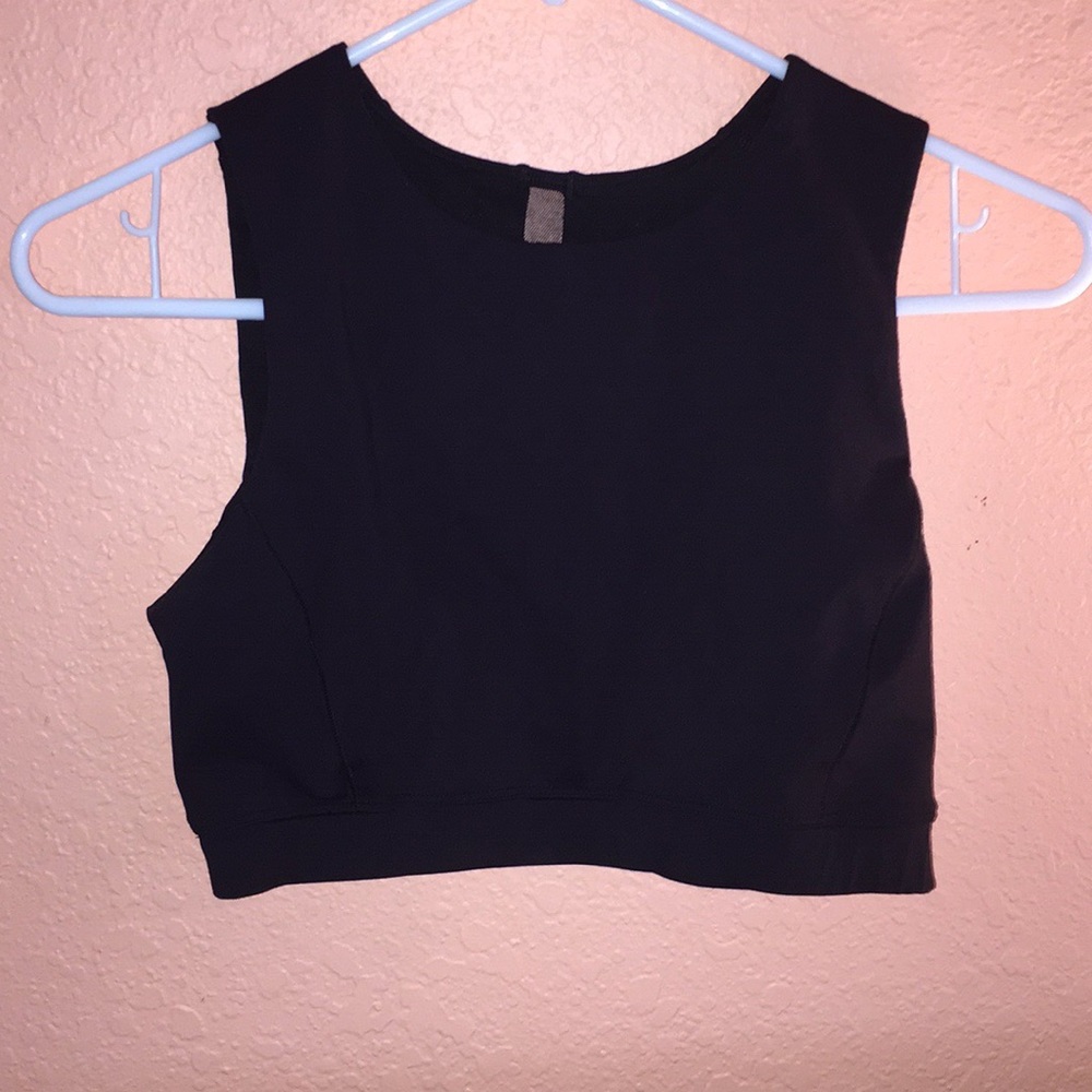 lululemon high neck bra with mesh back. size 6.